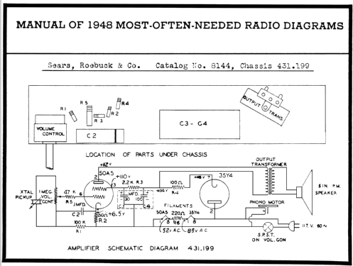 Silvertone 8144 Ch= 431.199; Sears, Roebuck & Co. (ID = 91590) Sonido-V