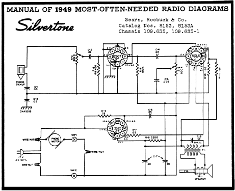 Silvertone 8153A Ch=109.635-1; Sears, Roebuck & Co. (ID = 101640) Sonido-V