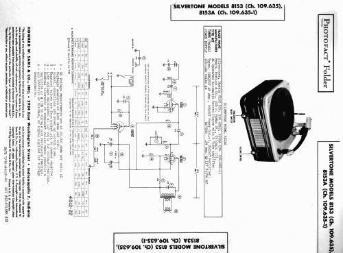 Silvertone 8153A Ch=109.635-1; Sears, Roebuck & Co. (ID = 995279) Sonido-V