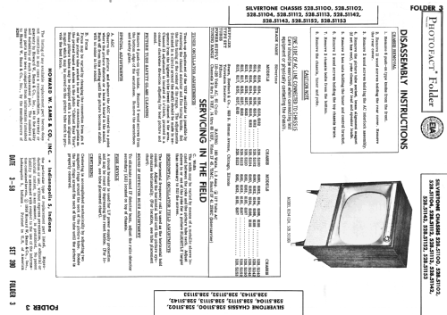 Silvertone 8183 Ch= 528.51113; Sears, Roebuck & Co. (ID = 2548590) Televisión