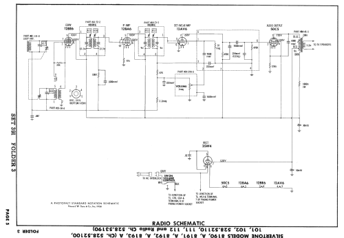 Silvertone 8190 Ch= 528.52100; Sears, Roebuck & Co. (ID = 2552999) Television