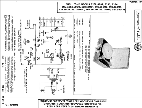 Silvertone 8231 Ch= 528.56001; Sears, Roebuck & Co. (ID = 537484) R-Player