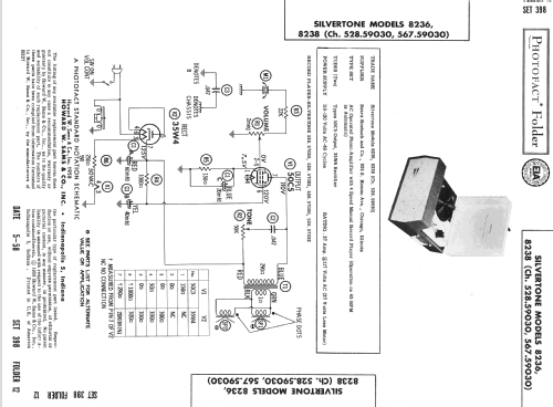 Silvertone 8236 Ch= 528.59030; Sears, Roebuck & Co. (ID = 2600907) Ton-Bild