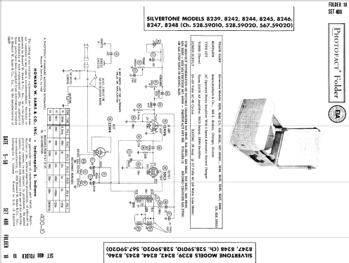 Silvertone 8245 Ch= 528.59010; Sears, Roebuck & Co. (ID = 967704) Sonido-V