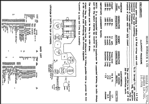 Silvertone 8270A Ch= 101.822A; Sears, Roebuck & Co. (ID = 306841) Radio