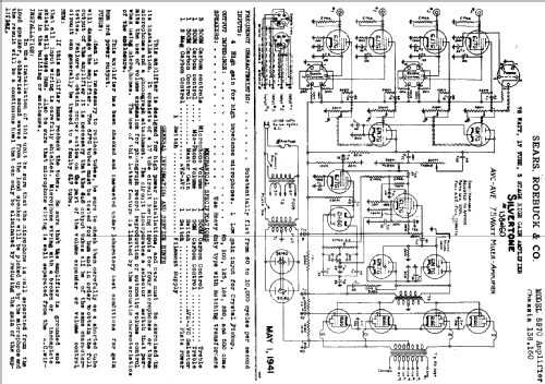 Silvertone 8970 Ch= 138.160; Sears, Roebuck & Co. (ID = 648546) Ampl/Mixer