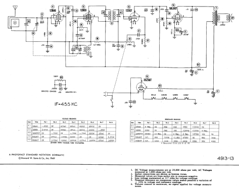 Silvertone Order= 57B 9000 Ch= 132.857; Sears, Roebuck & Co. (ID = 459407) Radio