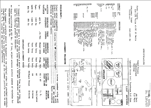 Silvertone 9001 Ch= 132.857 Order=57E 09001; Sears, Roebuck & Co. (ID = 691139) Radio