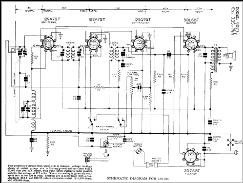 Silvertone 9073 Ch= 135.244; Sears, Roebuck & Co. (ID = 274206) Radio