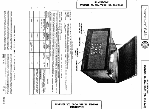 Silvertone 9082 Ch= 135.245; Sears, Roebuck & Co. (ID = 444914) Radio