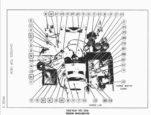 Silvertone 9131 Ch= 478.210; Sears, Roebuck & Co. (ID = 1569093) Fernseh-E