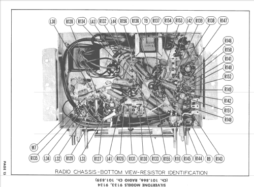 Silvertone 9134 Ch= 101.866 and Ch= 101.859; Sears, Roebuck & Co. (ID = 1666792) TV Radio