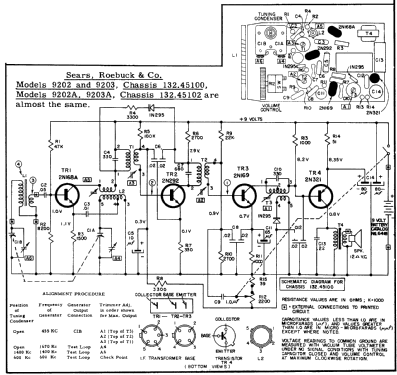 Silvertone 9202A Ch=132.45102; Sears, Roebuck & Co. (ID = 186136) Radio