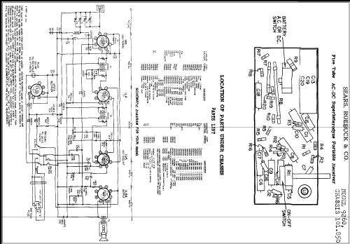 Silvertone 9260 Ch= 101.850; Sears, Roebuck & Co. (ID = 306846) Radio