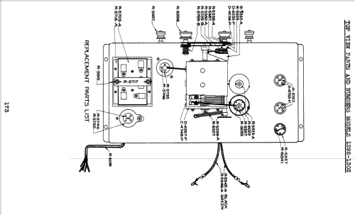 Silvertone 'A' Battery Console Order= 57FM 1292C or 1293C; Sears, Roebuck & Co. (ID = 1274668) Radio