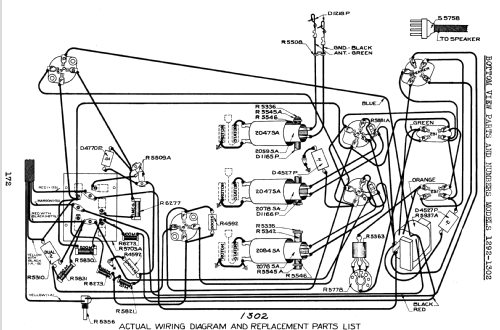 Silvertone 'A' Battery Console Order= 57FM 1292C or 1293C; Sears, Roebuck & Co. (ID = 1274669) Radio