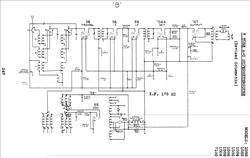 Silvertone All-Electric Console Order= 57LM 1588; Sears, Roebuck & Co. (ID = 1267455) Radio