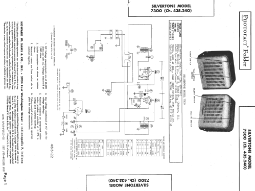 Silvertone Intercom 7300 Ch= 435.240; Sears, Roebuck & Co. (ID = 1397442) Misc