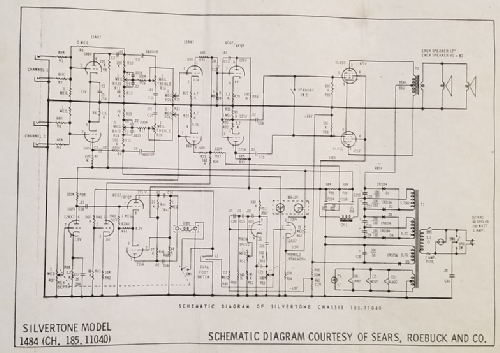 Silvertone Twin Twelve 1484 ; Sears, Roebuck & Co. (ID = 2281853) Ampl/Mixer