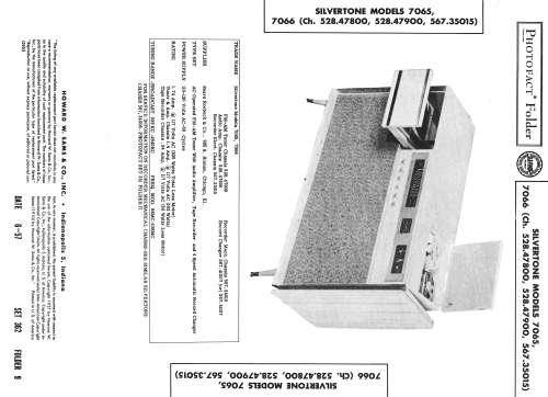 Silvertone 7065 or 7066 ; Sears, Roebuck & Co. (ID = 2401083) Radio
