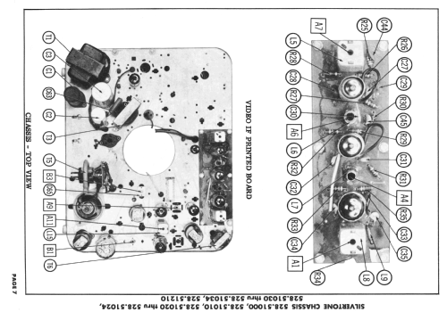 Silvertone model 7172 Ch= 528.51023; Sears, Roebuck & Co. (ID = 2424315) Televisión