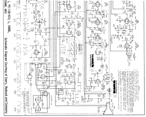 Silvertone PC-104BL, GY Ch= 456.51640,641, 528.51640,641; Sears, Roebuck & Co. (ID = 617981) Television