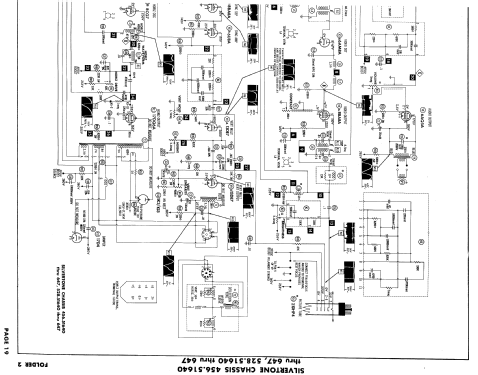 Silvertone PC-104BL, GY, TA Ch= 456.51640, -642, -644, -646; Sears, Roebuck & Co. (ID = 625011) Television