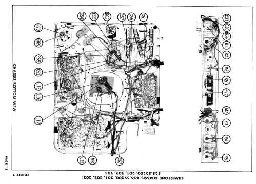 Silvertone PC-180, PC-180-5 Ch= 456.52200, 201, 528.52200, 2; Sears, Roebuck & Co. (ID = 626682) Television