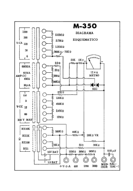 Multimeter M-350; Sansei Electronics (ID = 2883433) Equipment