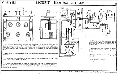 Bloc 303; Securit, Bougault et (ID = 1040640) Radio part