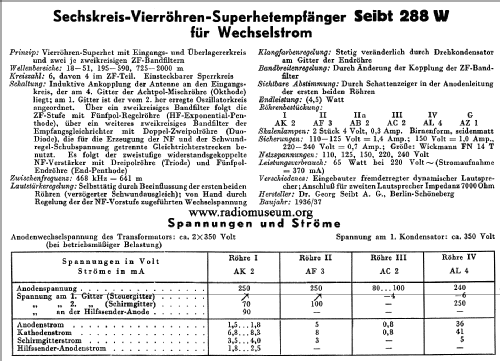 288W ; Seibt, Dr. Georg (ID = 39451) Radio