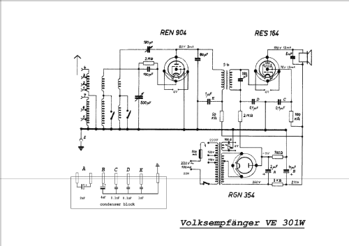 Volksempfänger VE301W; Seibt, Dr. Georg (ID = 1355665) Radio