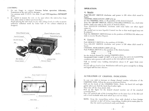 VHF Transceiver unknown; Seiwa Corporation; (ID = 2658311) Commercial TRX