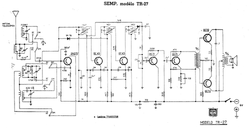 Rádio Portátil TR-27; SEMP -TCL, Toshiba, (ID = 2613098) Radio