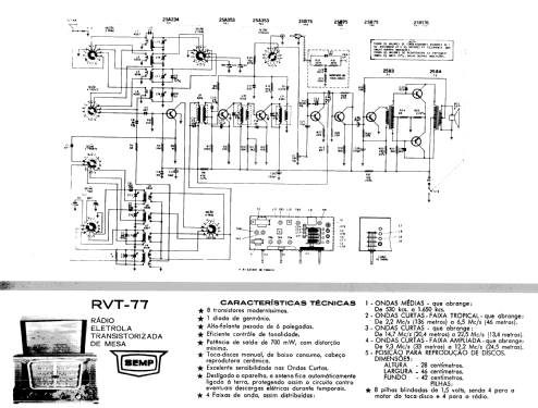 RVT-77; SEMP -TCL, Toshiba, (ID = 1757403) Radio