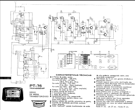 Transi-Semp PT-76; SEMP -TCL, Toshiba, (ID = 1757040) Radio