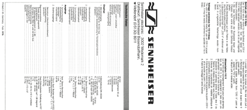 Infrarot-Mono-Sender SI1010; Sennheiser (ID = 1085695) Commercial Tr