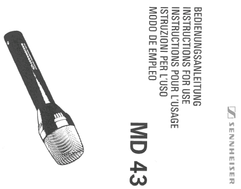 Labor W, MD43; Sennheiser (ID = 1083747) Microphone/PU