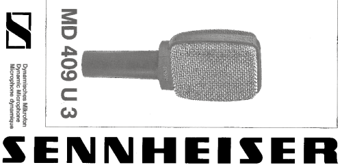 MD409; Sennheiser (ID = 1086687) Microphone/PU