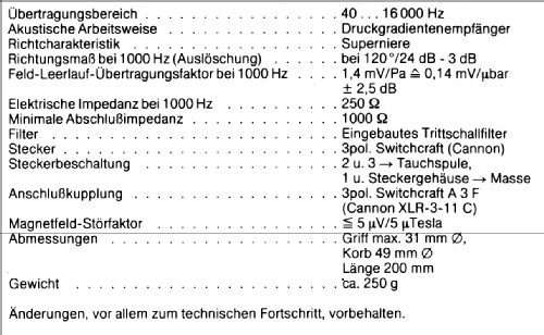 Profipower MD431; Sennheiser (ID = 814146) Microfono/PU