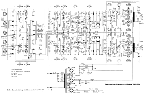 Stereo-Verstärker VKS-604; Sennheiser (ID = 2227687) Ampl/Mixer