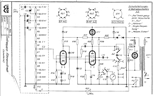 Labor W, Tonfrequenz-Röhrenvoltmeter RV5; Sennheiser (ID = 639082) Equipment