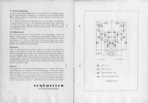 VKS203; Sennheiser (ID = 1139850) Ampl/Mixer