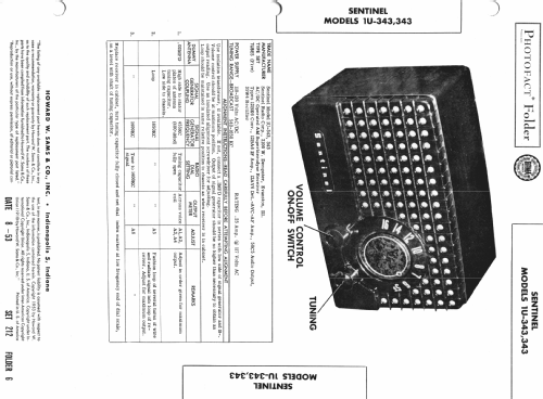 1U343 ; Sentinel Radio Corp. (ID = 982568) Radio