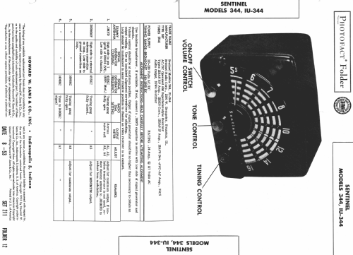 1U344, 344P ; Sentinel Radio Corp. (ID = 982594) Radio