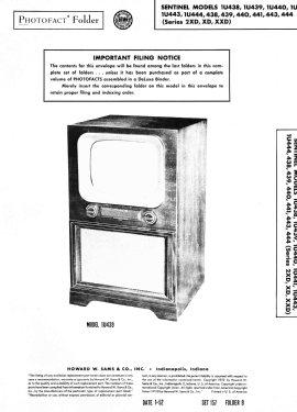1U443 ; Sentinel Radio Corp. (ID = 3014336) Télévision