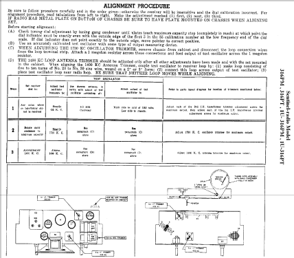 1U-316 PT ; Sentinel Radio Corp. (ID = 293358) Radio