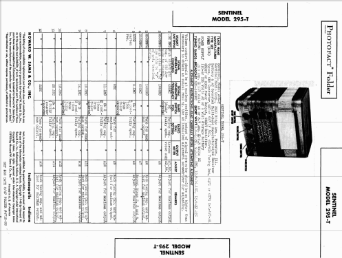 295-T ; Sentinel Radio Corp. (ID = 782618) Radio