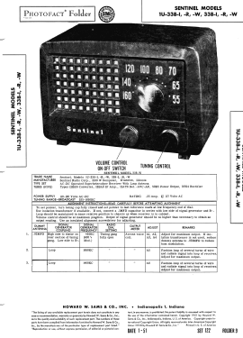 338-I ; Sentinel Radio Corp. (ID = 2841001) Radio