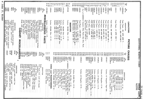 400TV TV-400; Sentinel Radio Corp. (ID = 726600) Télévision